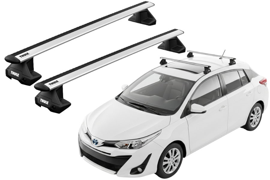 Barras THULE EVO WingBar para autos TOYOTA Yaris (XP130) 2012 a 2020