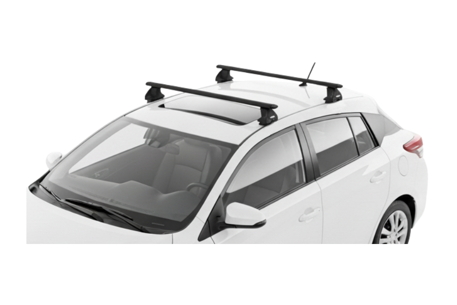 Barras THULE EVO WingBar para autos TOYOTA Yaris (XP130) 2012 a 2020 negro