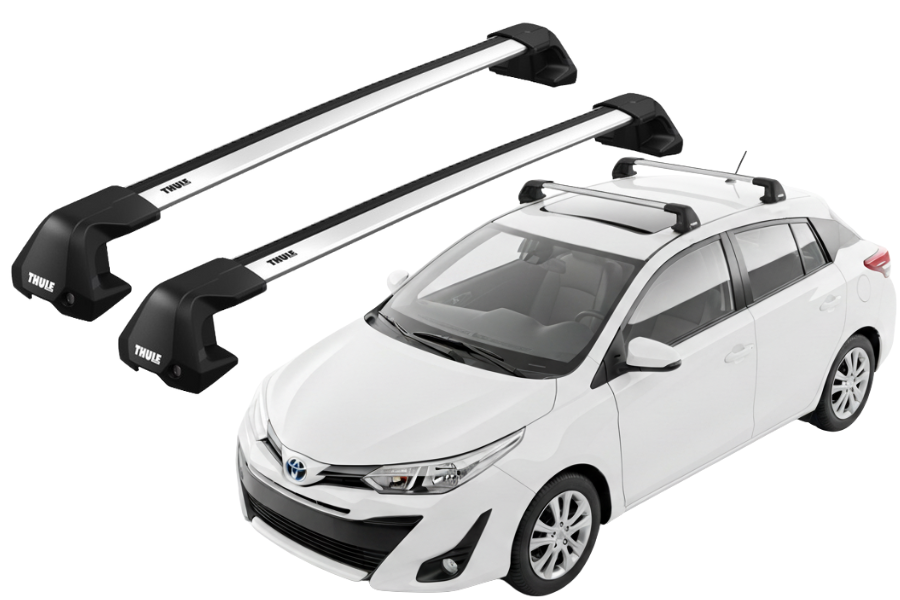 Barras THULE EDGE Flush para autos TOYOTA Yaris (XP130) 2012 a 2020