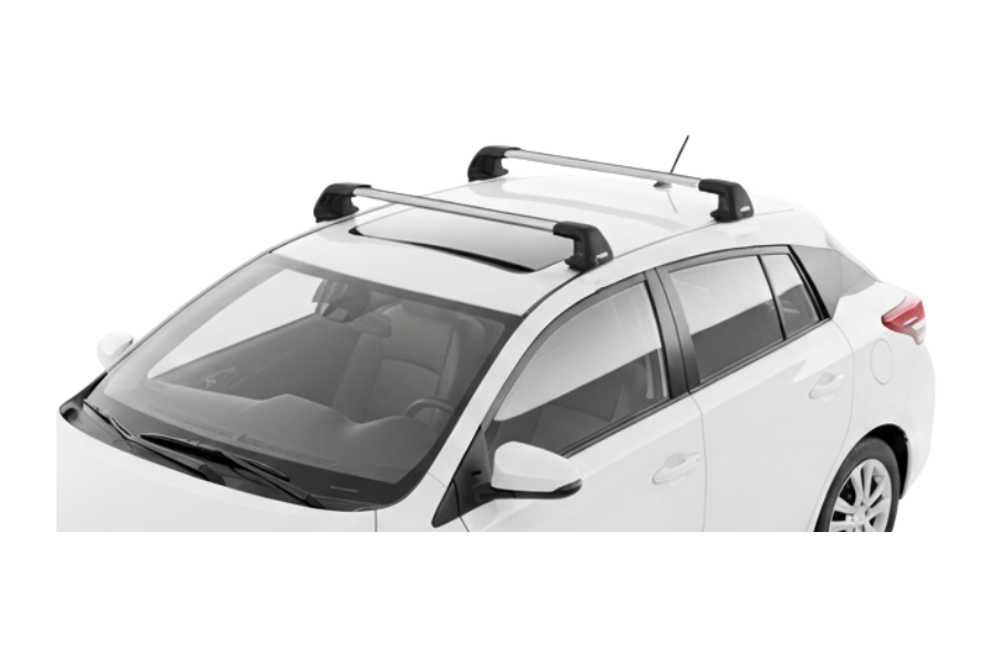 Barras THULE EDGE Flush para autos TOYOTA Yaris (XP130) 2012 a 2020 negro