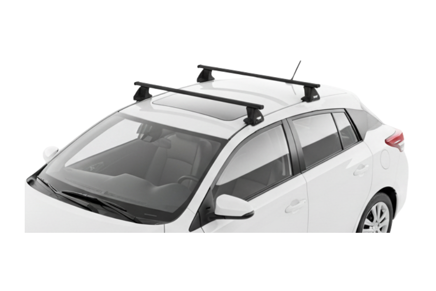 Barras THULE EVO SquareBar para autos TOYOTA Yaris (XP130) 2012 a 2020