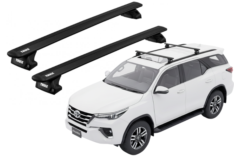 Barras THULE EVO WingBar para autos TOYOTA Hilux SW4 desde 2016-2022 negro