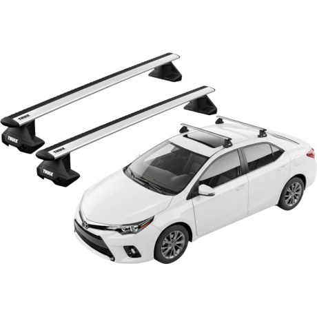 Barras THULE EVO WingBar para autos TOYOTA Corolla 2013 a 2018