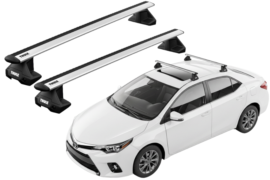 Barras THULE EVO WingBar para autos TOYOTA Corolla 2013 a 2018