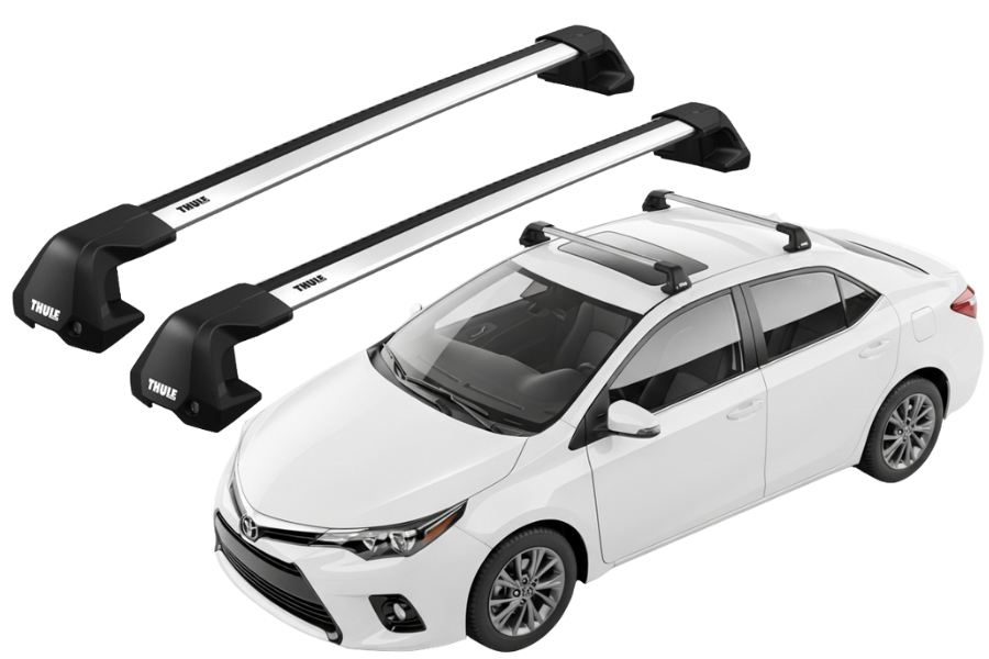 Barras THULE EDGE Flush para autos TOYOTA Corolla 2013 a 2018