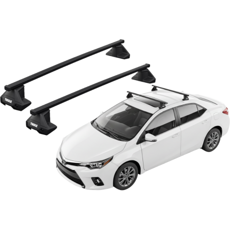 Barras THULE EVO SquareBar para autos TOYOTA Corolla 2013 a 2018