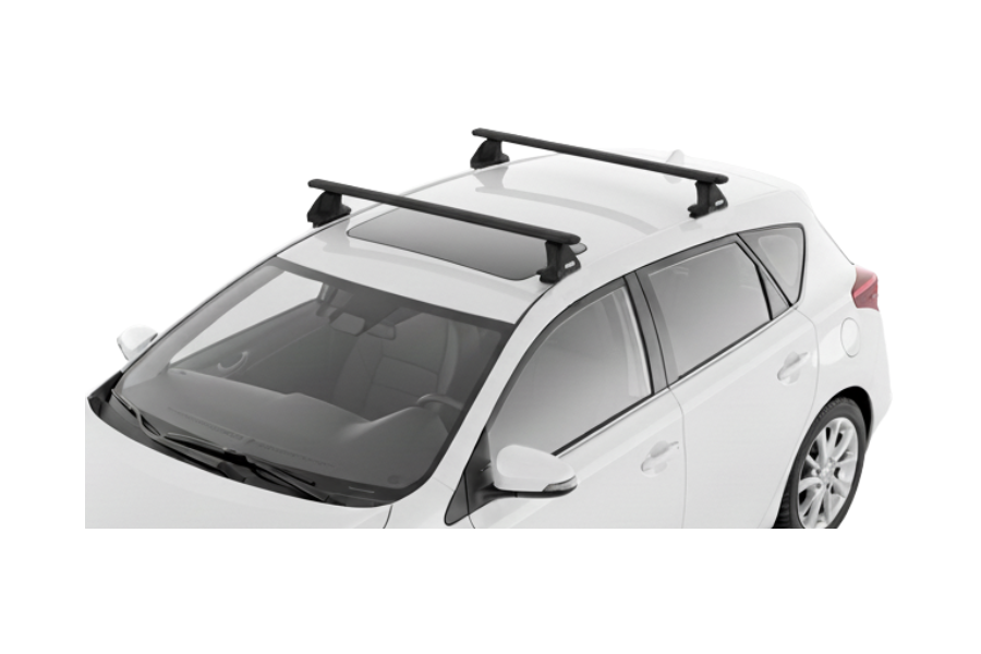 Barras THULE EVO WingBar para autos TOYOTA Auris 2013 a 2019 negro