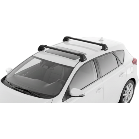 Barras THULE EDGE Flush para autos TOYOTA Auris 2013 a 2019 negro