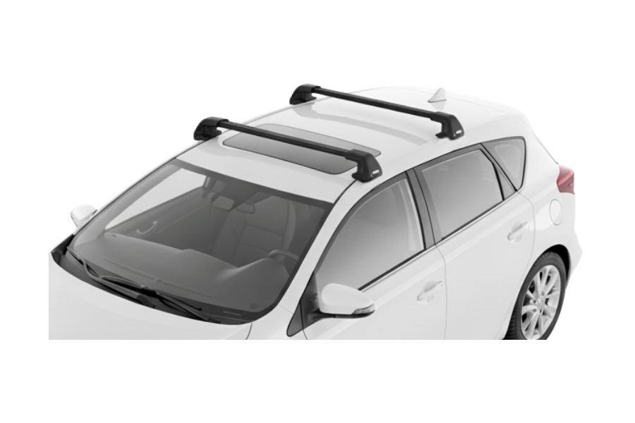 Barras THULE EDGE Flush para autos TOYOTA Auris 2013 a 2019 negro