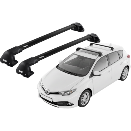 Barras THULE EDGE Flush para autos TOYOTA Auris 2013 a 2019 negro