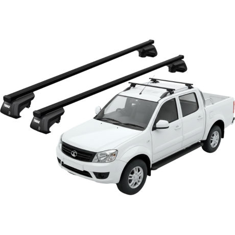 Barras THULE EVO WingBar para camioneta TATA Xenon desde 2009 negro