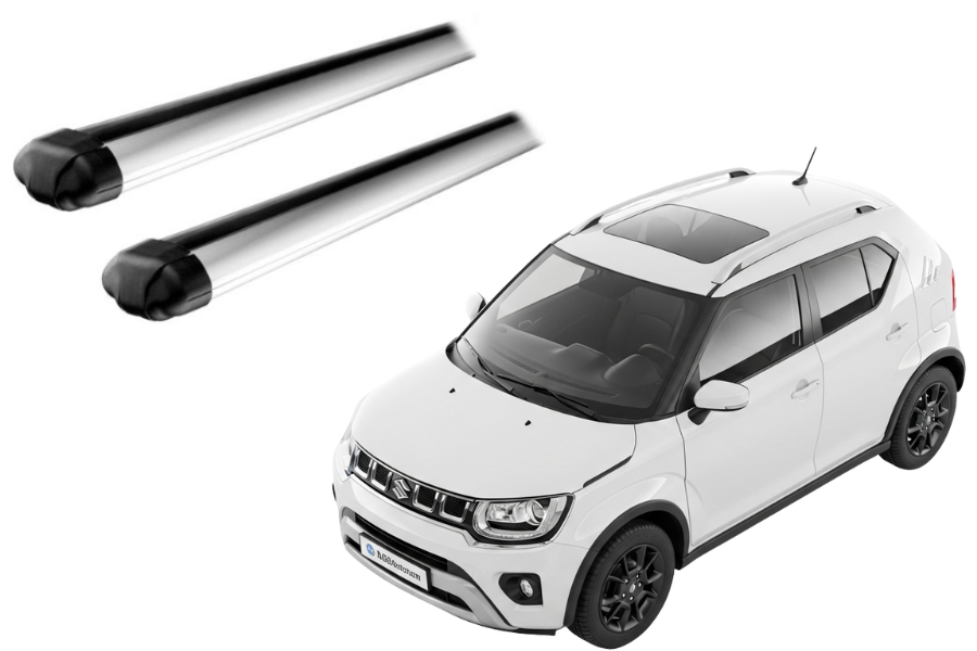 Barras THULE EVO AeroBar para autos SUZUKI Ignis desde 2016 - 2024 negro