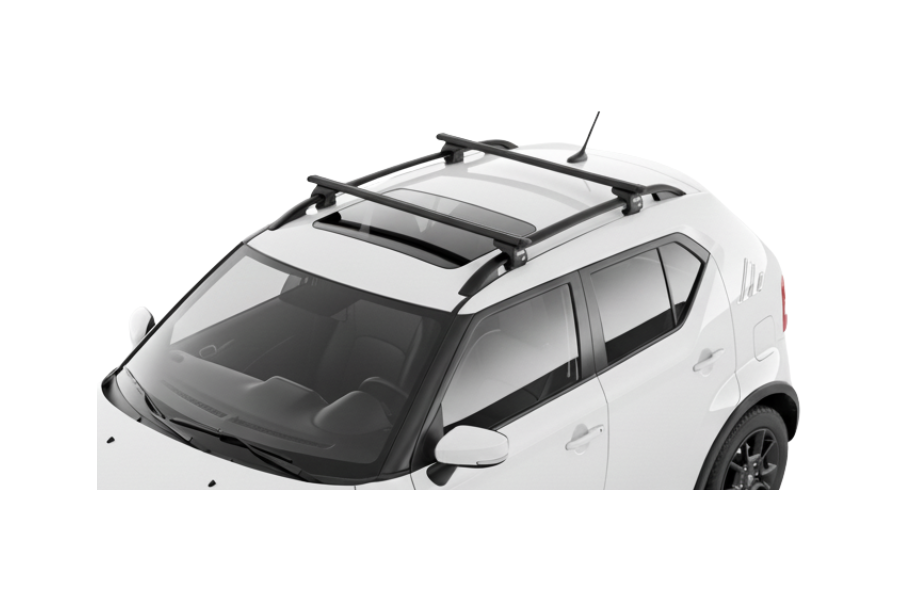 Barras THULE EVO WingBar para autos SUZUKI Ignis desde 2016 - 2024 negro