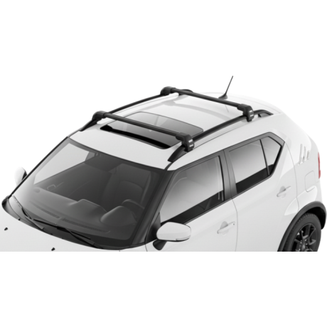 Barras THULE EDGE Flush para autos SUZUKI Ignis desde 2016 - 2024 negro