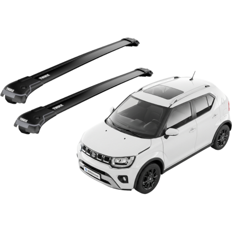 Barras THULE EDGE para autos SUZUKI Ignis desde 2016 - 2024 negro