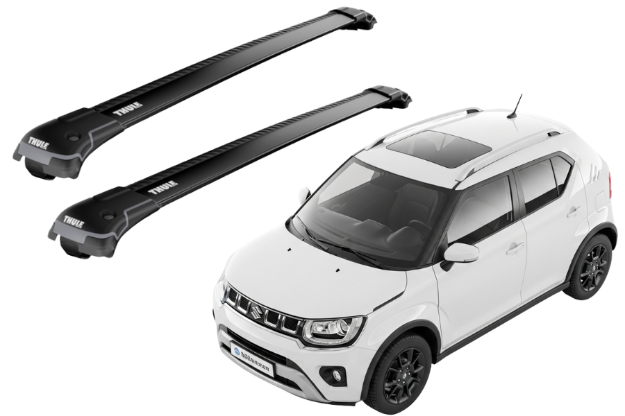 Barras THULE EDGE para autos SUZUKI Ignis desde 2016 - 2024 negro