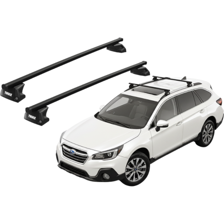 Barras THULE EVO SquareBar para autos SUBARU Outback 2014 a 2020