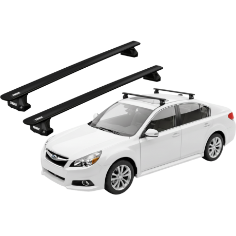 Barras THULE EVO WingBar para autos SUBARU Legacy V 2009 a 2014 negro