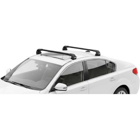 Barras THULE EDGE Flush para autos SUBARU Legacy V 2009 a 2014 negro