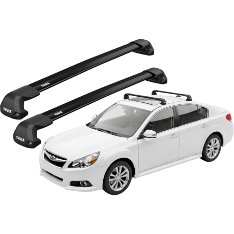 Barras THULE EDGE Flush para autos SUBARU Legacy V 2009 a 2014 negro