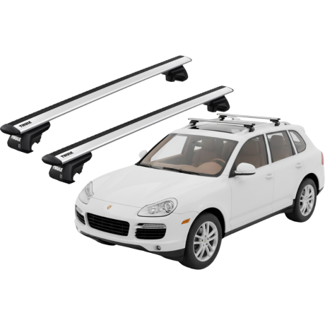 Barras THULE EVO WingBar para autos PORSCHE Cayenne 2002 a 2009