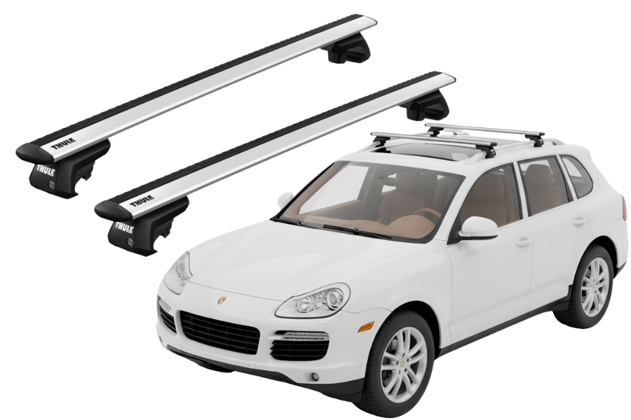 Barras THULE EVO WingBar para autos PORSCHE Cayenne 2002 a 2009