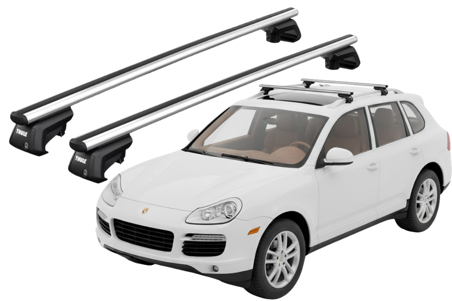 Barras THULE SmartRack XT AluBar para autos PORSCHE Cayenne 2002 a 2009