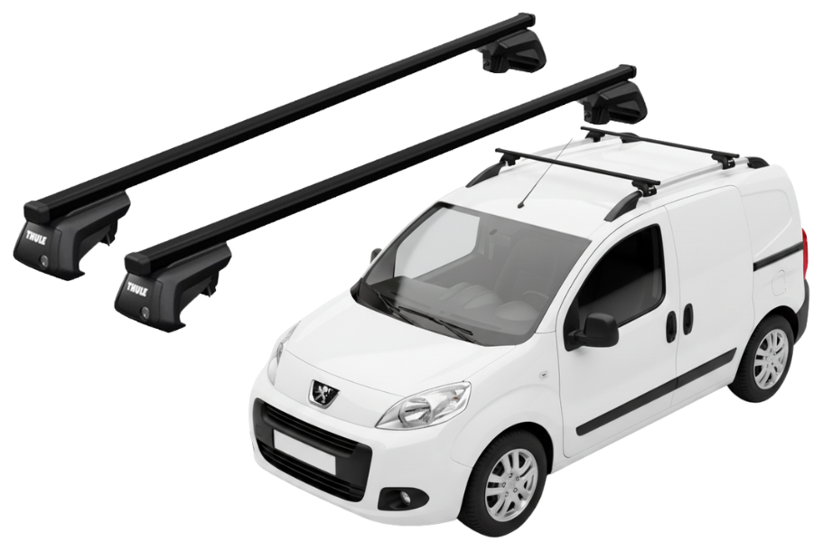 Barras THULE EVO SquareBar para Van PEUGEOT Bipper desde 2008