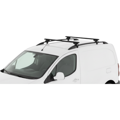 Barras THULE EVO WingBar para Van PEUGEOT Partner 2008 a 2018 negro