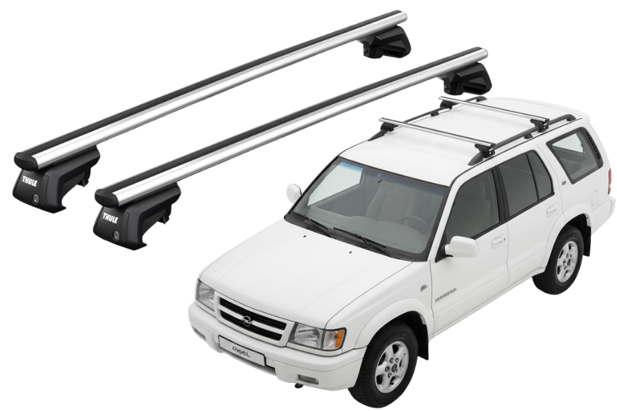 Barras THULE SmartRack XT AluBar para autos OPEL Monterey 1993 a 1997