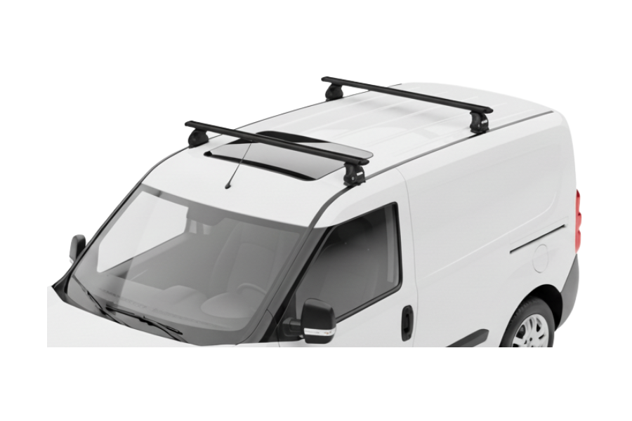 Barras THULE EVO WingBar para autos OPEL Combo desde 2012-2018 negro