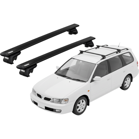Barras THULE EVO WingBar para autos NISSAN R´Nessa 1998 a 2001 negro