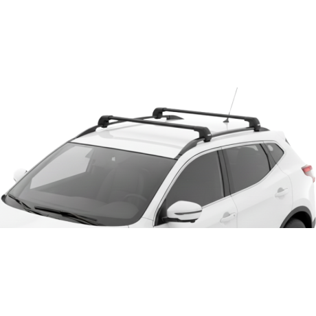 Barras THULE EDGE Flush para autos NISSAN Qashqai 2014 a 2022 negro