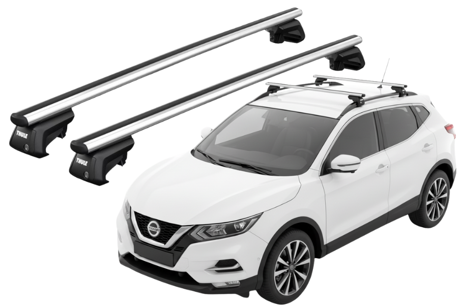 Barras THULE SmartRack XT AluBar para autos NISSAN Qashqai 2014 a 2022