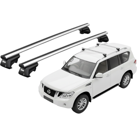 Barras THULE SmartRack XT AluBar para autos NISSAN Patrol GR (Y61) 2005 a 2013