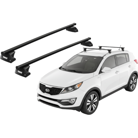 Barras THULE EVO SquareBar para autos KIA Sportage 2010 a 2016