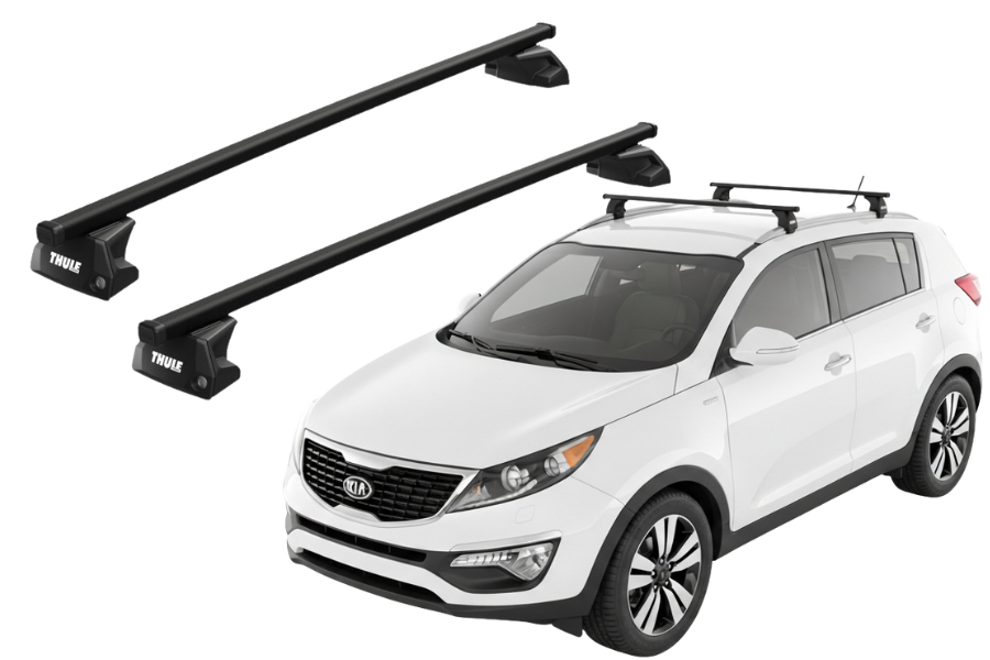 Barras THULE EVO SquareBar para autos KIA Sportage 2010 a 2016