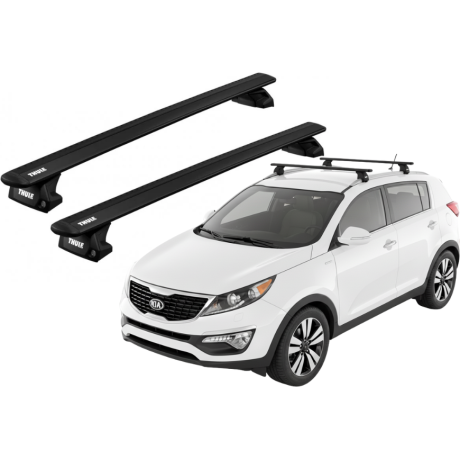 Barras THULE EVO WingBar para autos KIA Sportage 2010 a 2016 negro
