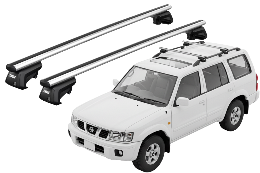 Barras THULE SmartRack XT AluBar para autos NISSAN Patrol GR 1998 a 2004