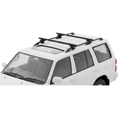 Barras THULE EVO WingBar para autos NISSAN Patrol GR 1998 a 2004 negro