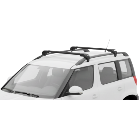 Barras THULE EDGE Flush para autos SKODA Yeti desde 2009 negro