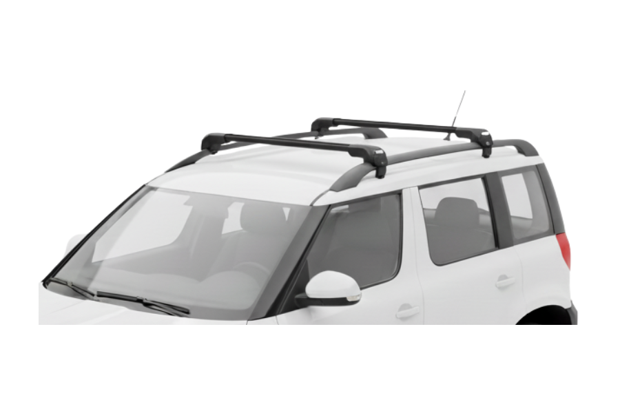 Barras THULE EDGE Flush para autos SKODA Yeti desde 2009 negro