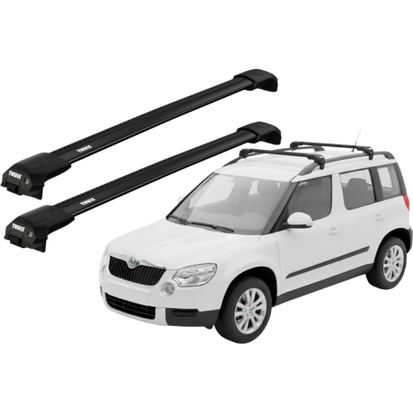 Barras THULE EDGE Flush para autos SKODA Yeti desde 2009 negro