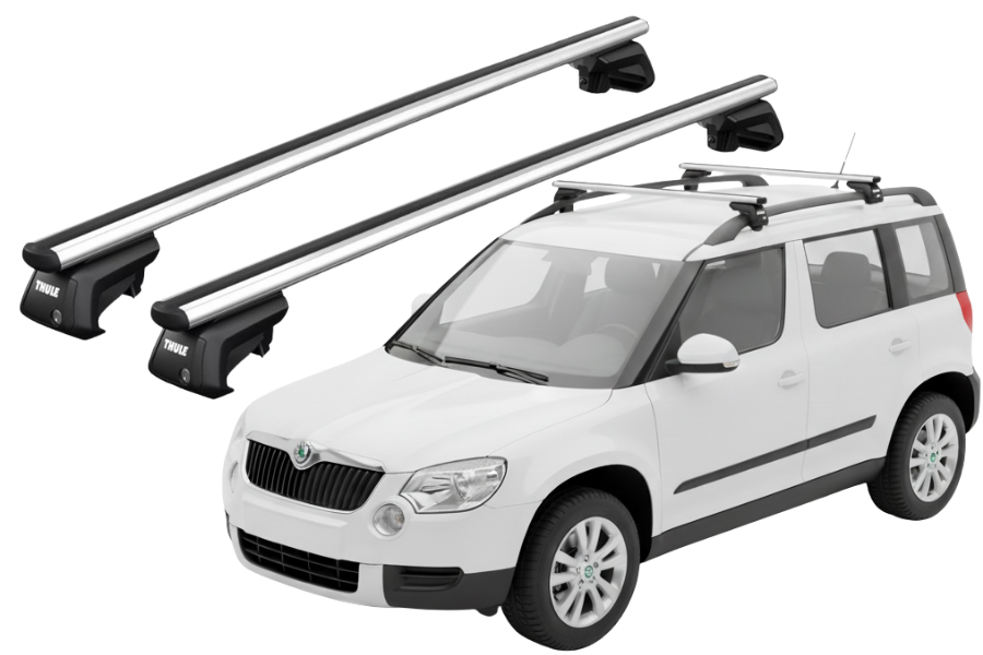 Barras THULE SmartRack XT AluBar para autos SKODA Yeti desde 2009