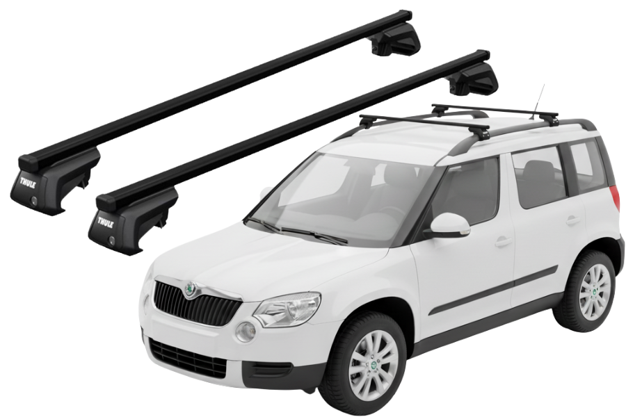 Barras THULE EVO SquareBar para autos SKODA Yeti desde 2009