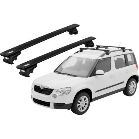 Barras THULE EVO WingBar para autos SKODA Yeti desde 2009 negro