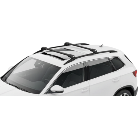 Barras THULE EDGE Flush para autos SKODA Karoq desde 2018 negro