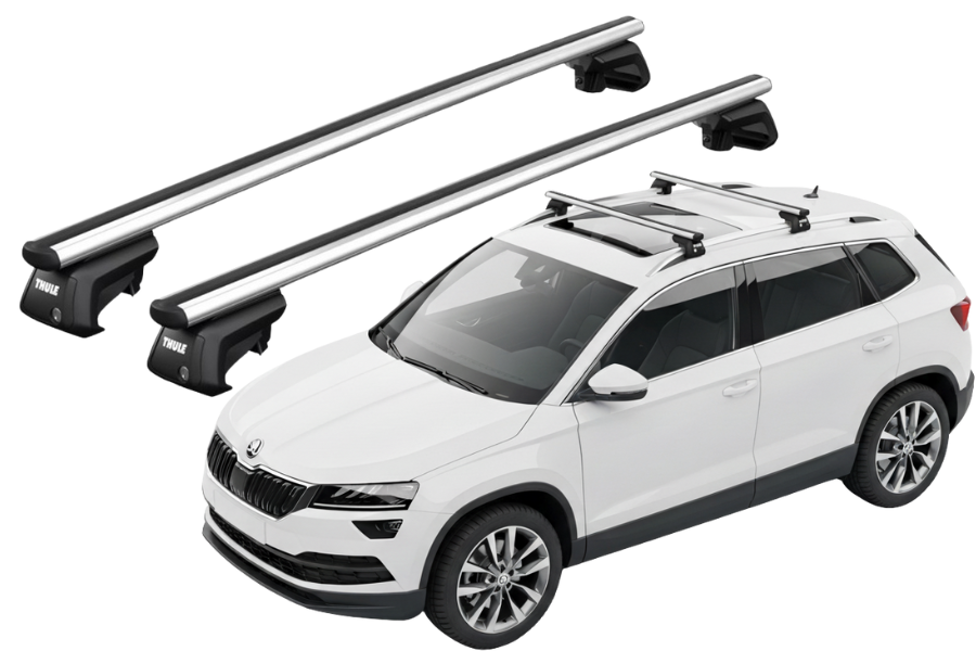 Barras THULE SmartRack XT AluBar para autos SKODA Karoq desde 2018
