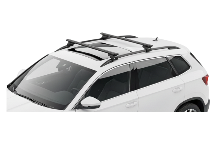 Barras THULE EVO WingBar para autos SKODA Karoq desde 2018 negro