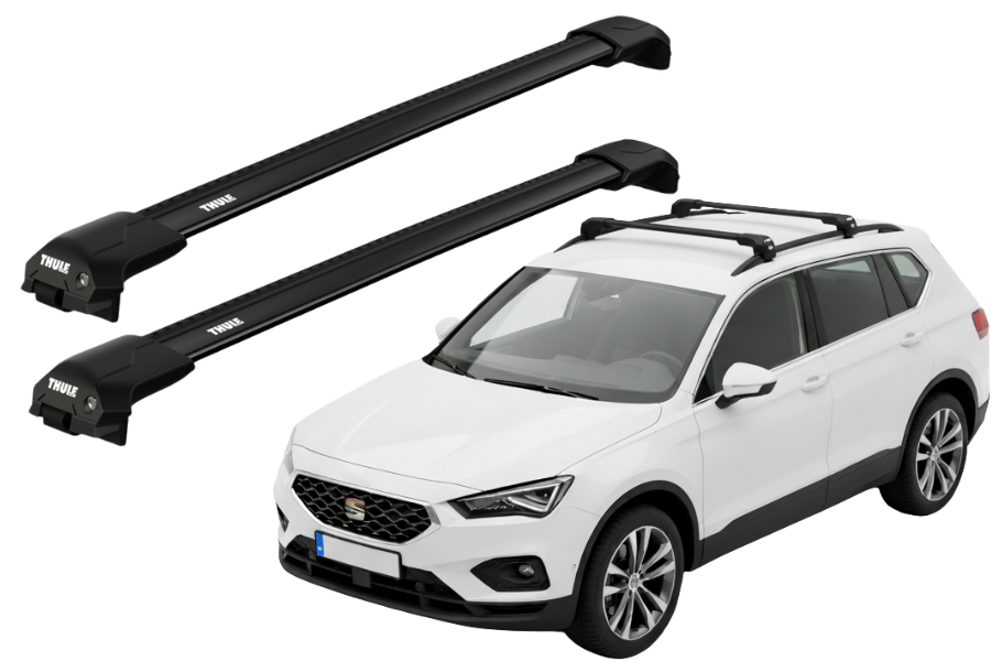 Barras THULE EDGE Flush para autos SEAT Tarraco desde 2019 - 2024 negro